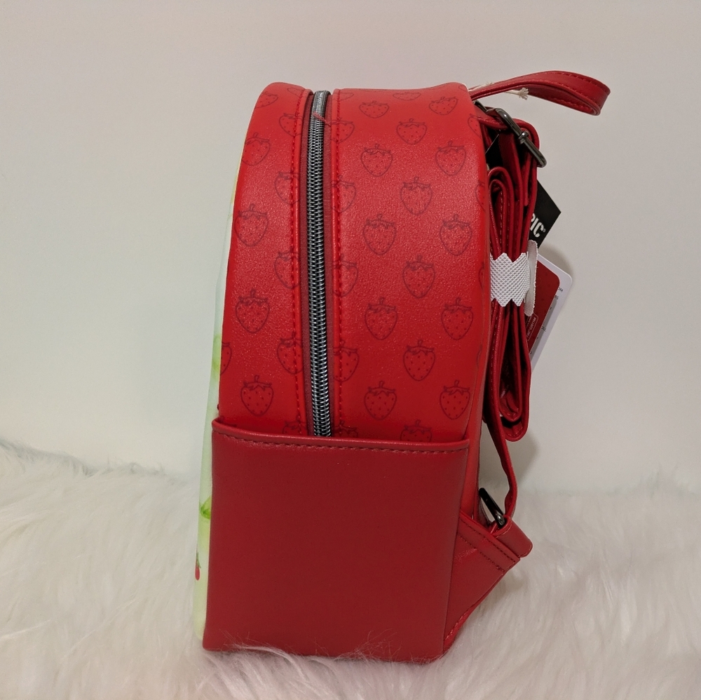Loungefly Strawberry Shortcake Custard Tom Tom Mini Backpack New With Tags - Picture 7 of 12
